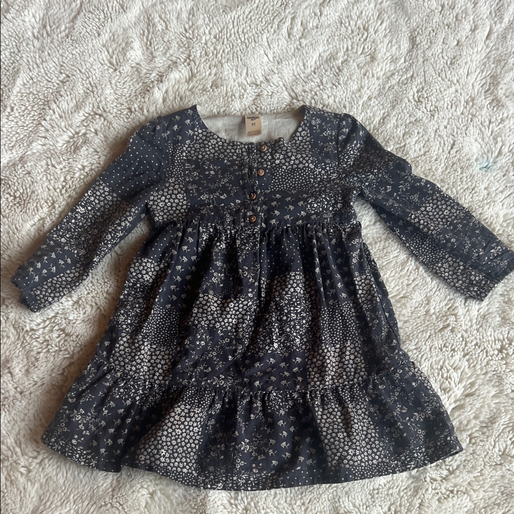 OshKosh B'gosh Dark Blue Patterned Dress